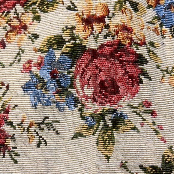 Tapestry Floral Zip Jacket Women’s Large Cottagecore Boho Rose‎ Print Retro - Picture 8 of 8